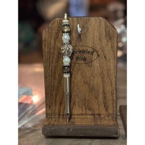 65-18  Handcrafted Extended Length Beaded Pen w/ Refill Ink